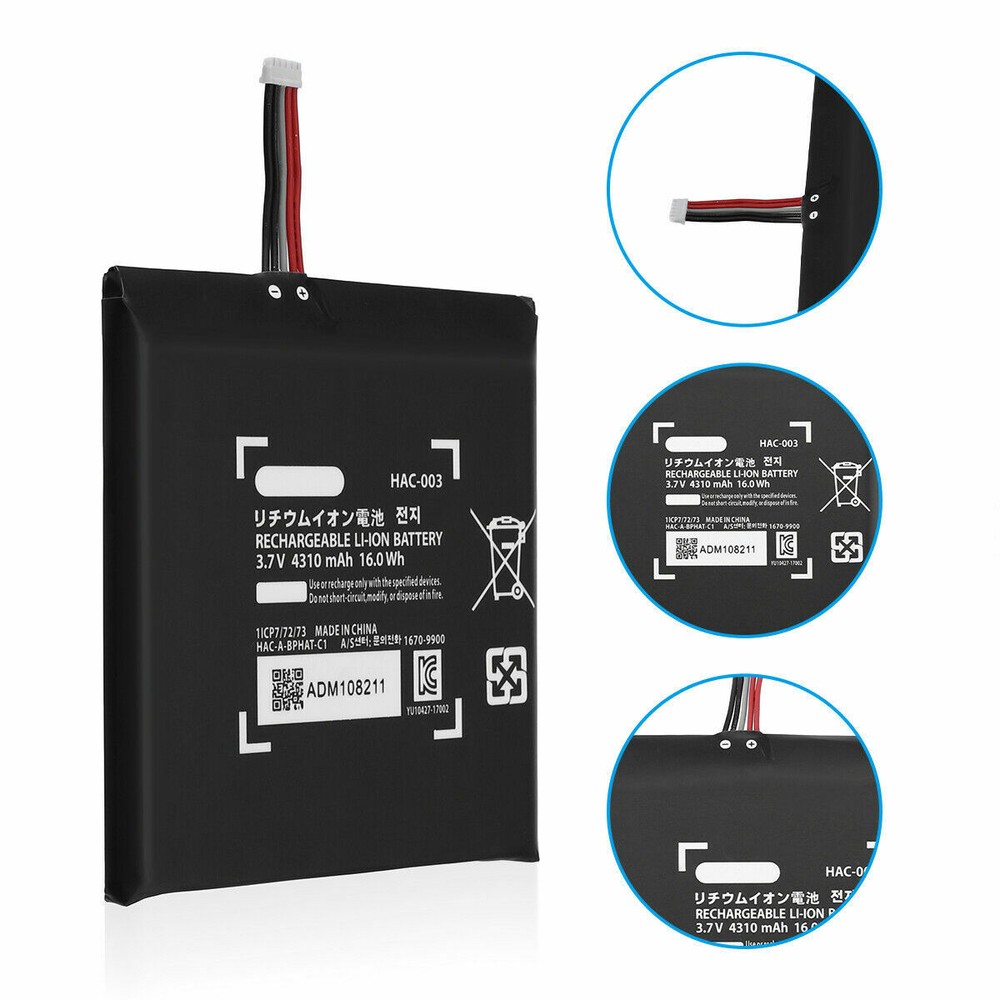 New 4310mAh HAC-003 Replacement Battery for Nintendo Switch Console With Tools