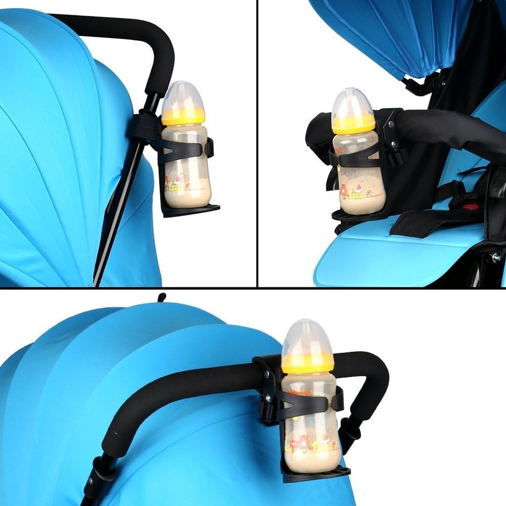 Universal Stroller Cup Holder - 360° Rotatable Design for Smooth Hydration