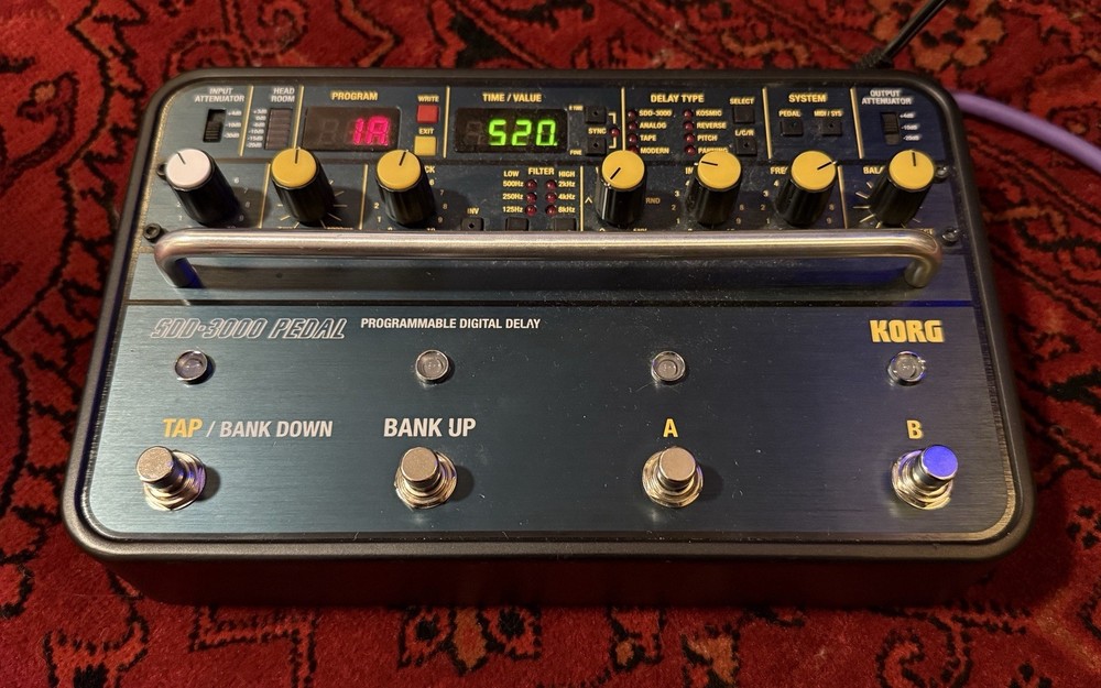 Korg SDD-3000 Programmable Digital Delay Guitar Effect Pedal