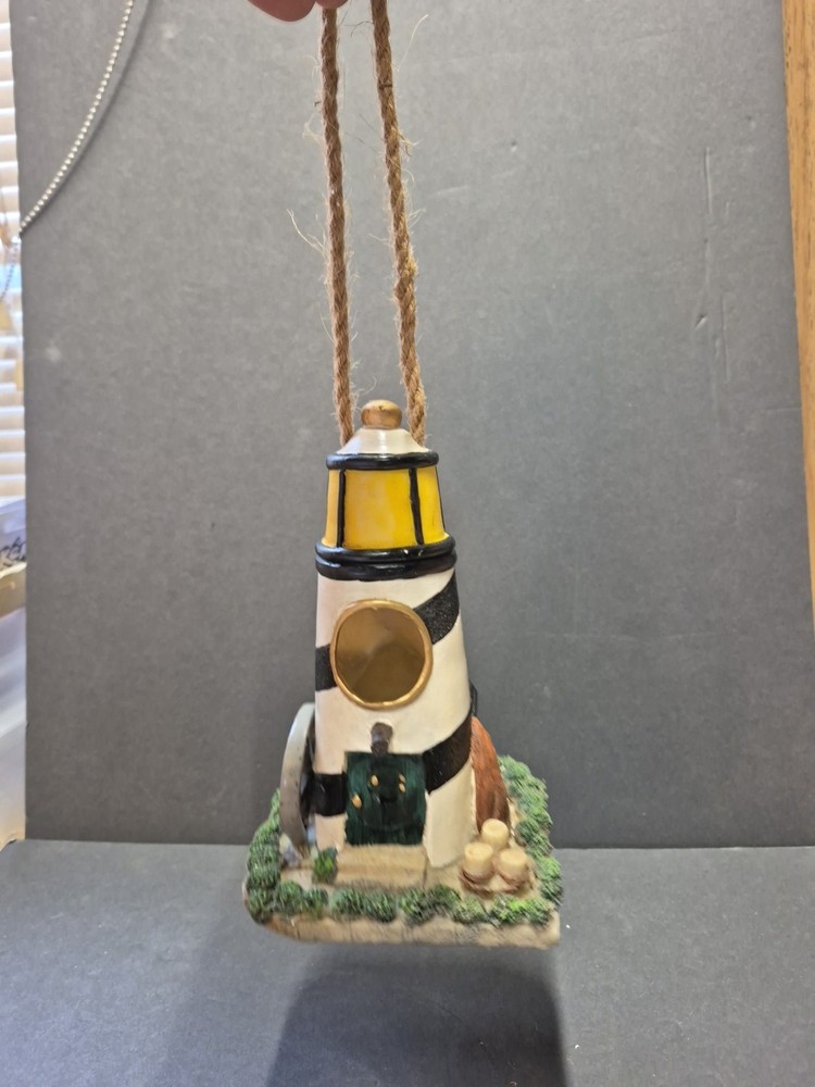 Lighthouse  Resin Birdhouse