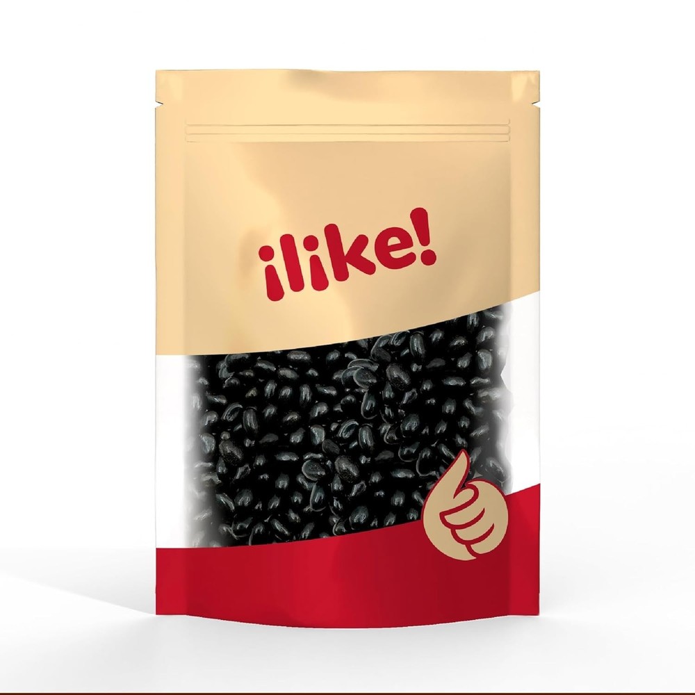 Black Licorice Jelly Beans - 2 Pound Bulk Pack - Old-Fashioned Candy