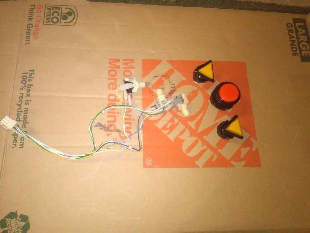 air trix arcade deluxe sitdown control panel buttons