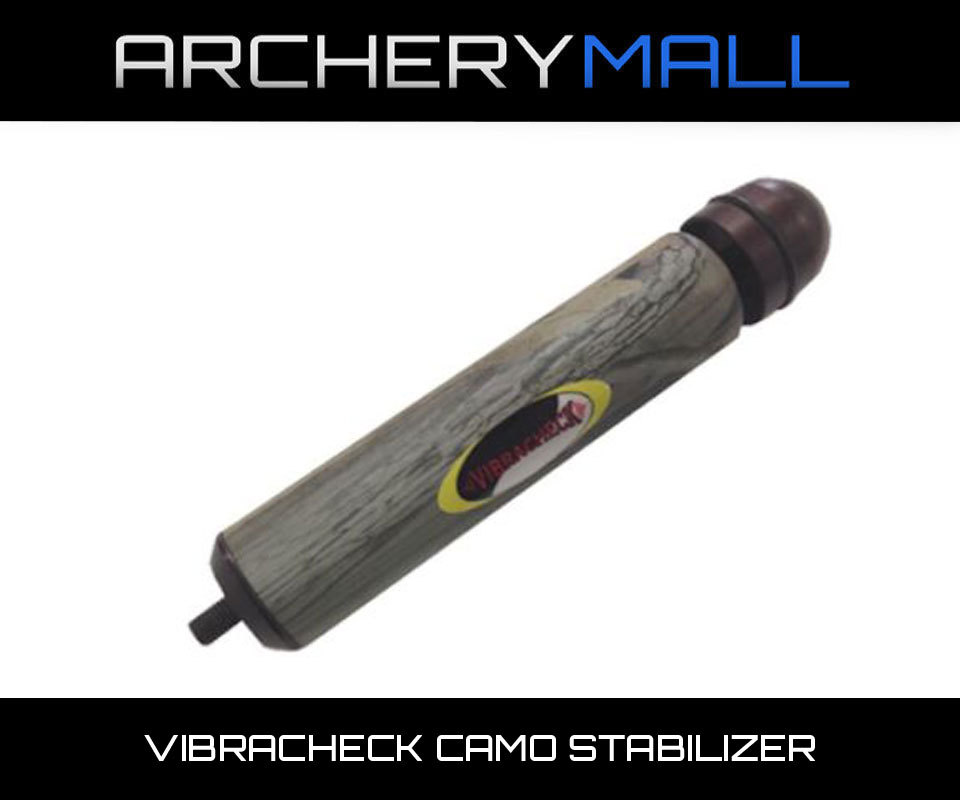 Vibracheck Archery Compound Bow Stabilizer - CAMO - Fits: PSE, DIMOND, BOWTECH,