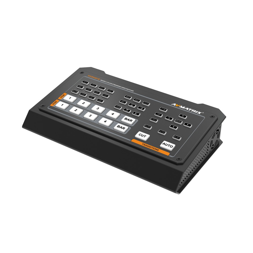 Avmatrix HVS0401E Micro 4-Channel HDMI/DP Multi-camera Video Mixer Switcher USB