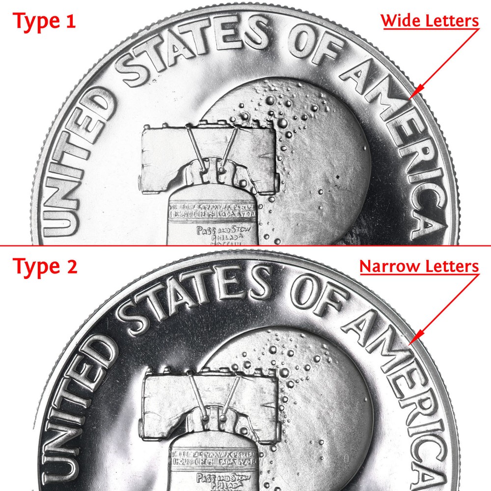 1976 S Eisenhower Dollar Gem DCam Proof CN-Clad Type 1