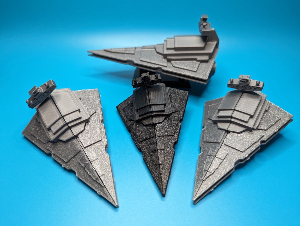 Imperial Destroyer Unassembled Kit Gray Plastic Model