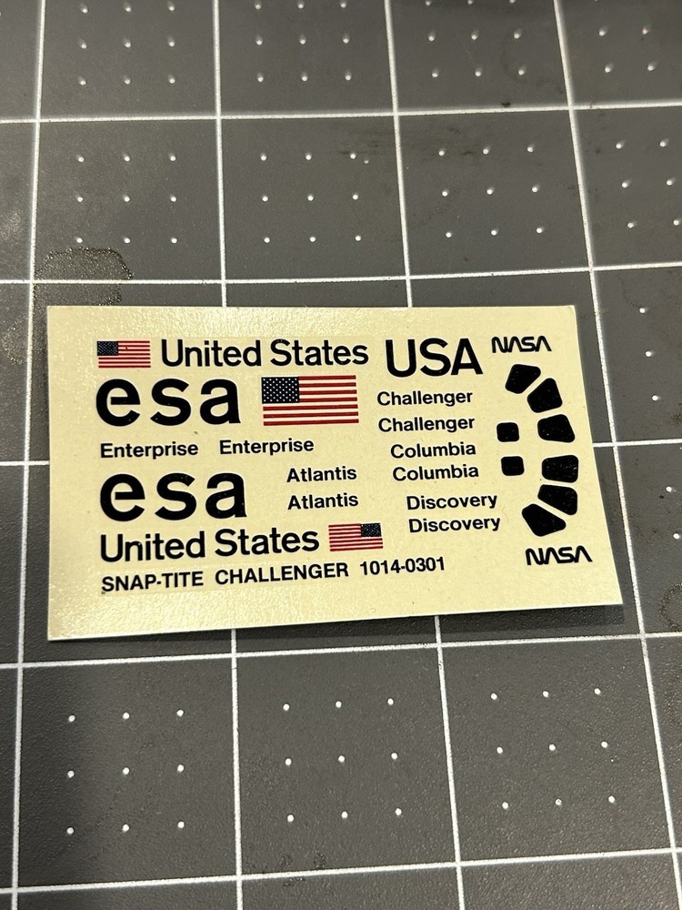 monogram 1:200 space shuttle DECALS only parts