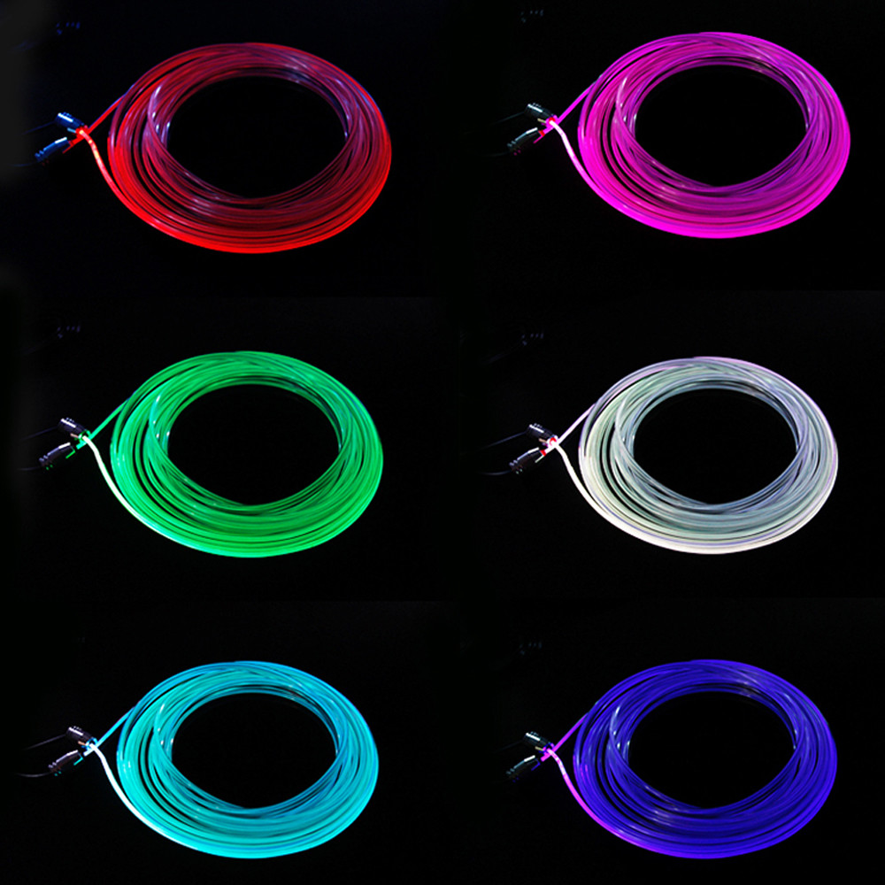RGB Multi-Color LED Car Interior Strips Bluetooth APP Control Atmosphere Light