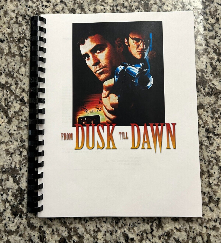 From Dusk till Dawn Horror Movie Script Reprint Full Screenplay Script