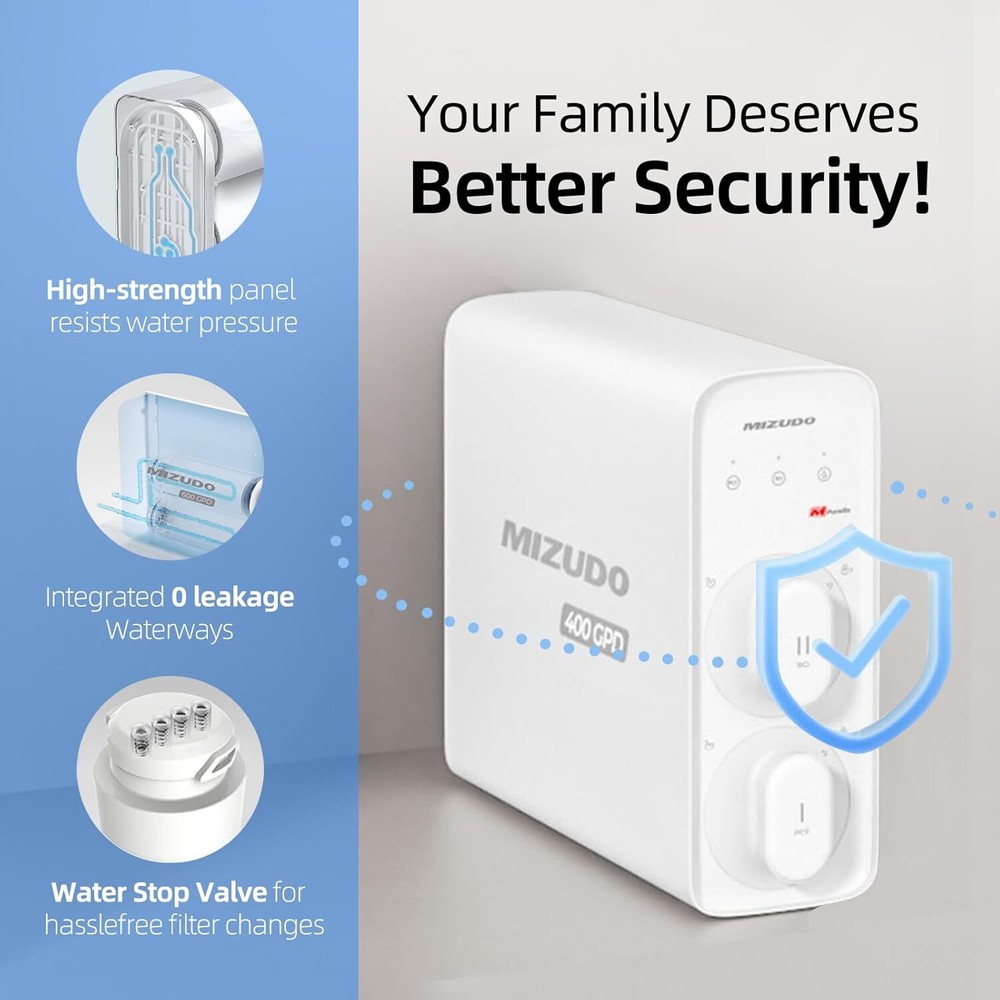 【99% NEW】Reverse Osmosis System,Under Sink 400GPD Tankless,w/2 Filters