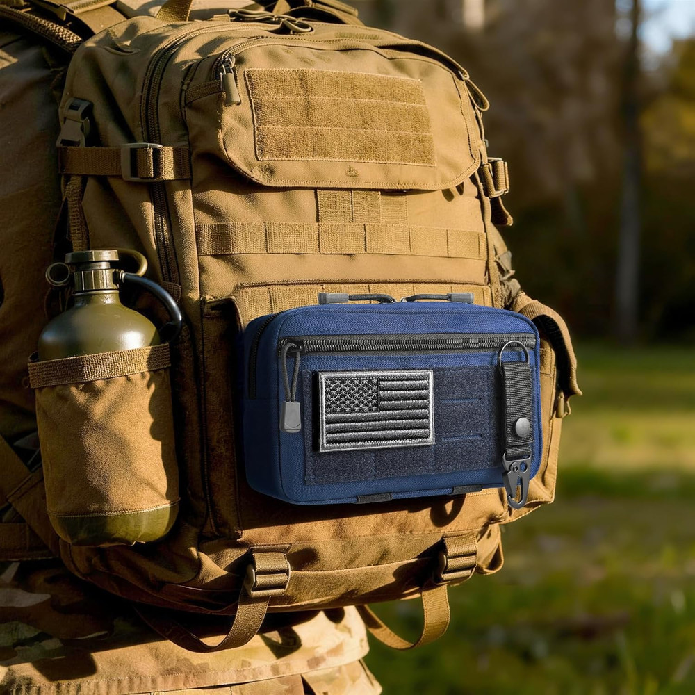 Tactical Molle Admin Pouch Utility Laser Cut EDC Tool Pouch Bag Horizontal Modul