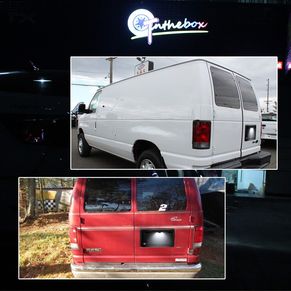 For Ford E150 E250 E350 E450 Econoline Van Bright White LED License Plate Light