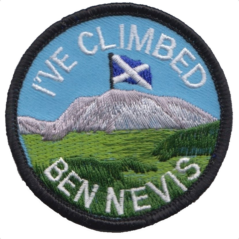 I've Climbed Ben Nevis Scotland Flag Embroidered Patch