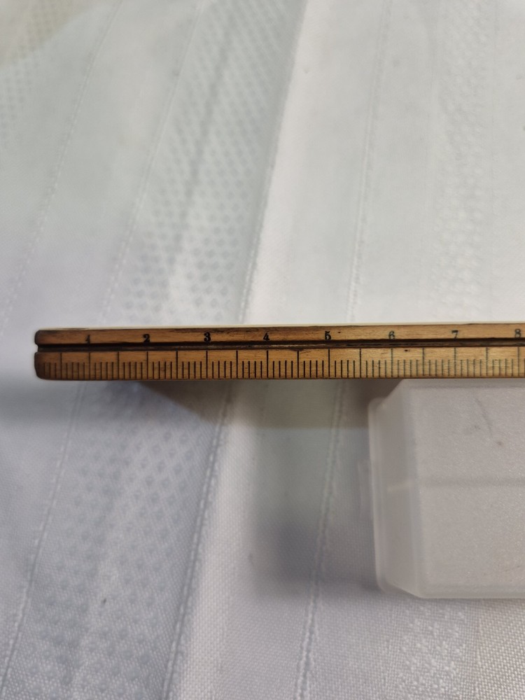 Vintage Slide Rule In Leather Case .