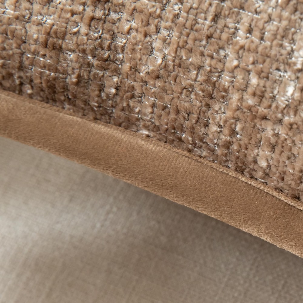 Pack of 2 Chenille Textured Decorative Throw Pillow Covers Accent Solid Cushi...