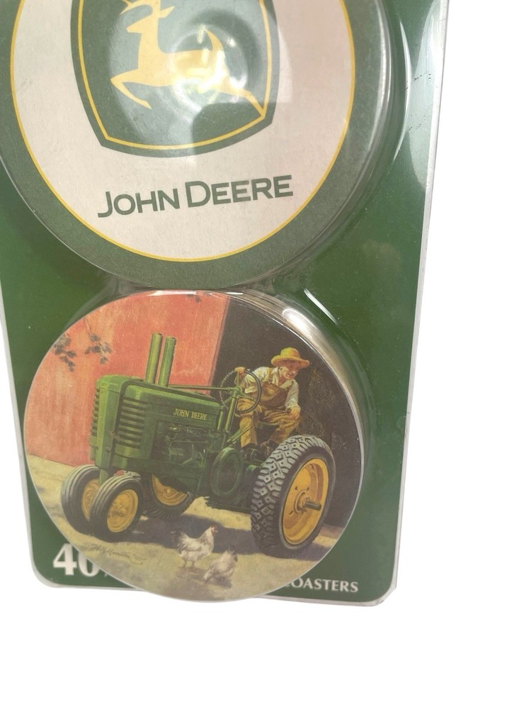 John Deere 40 Absorbent Fiberboard Coasters