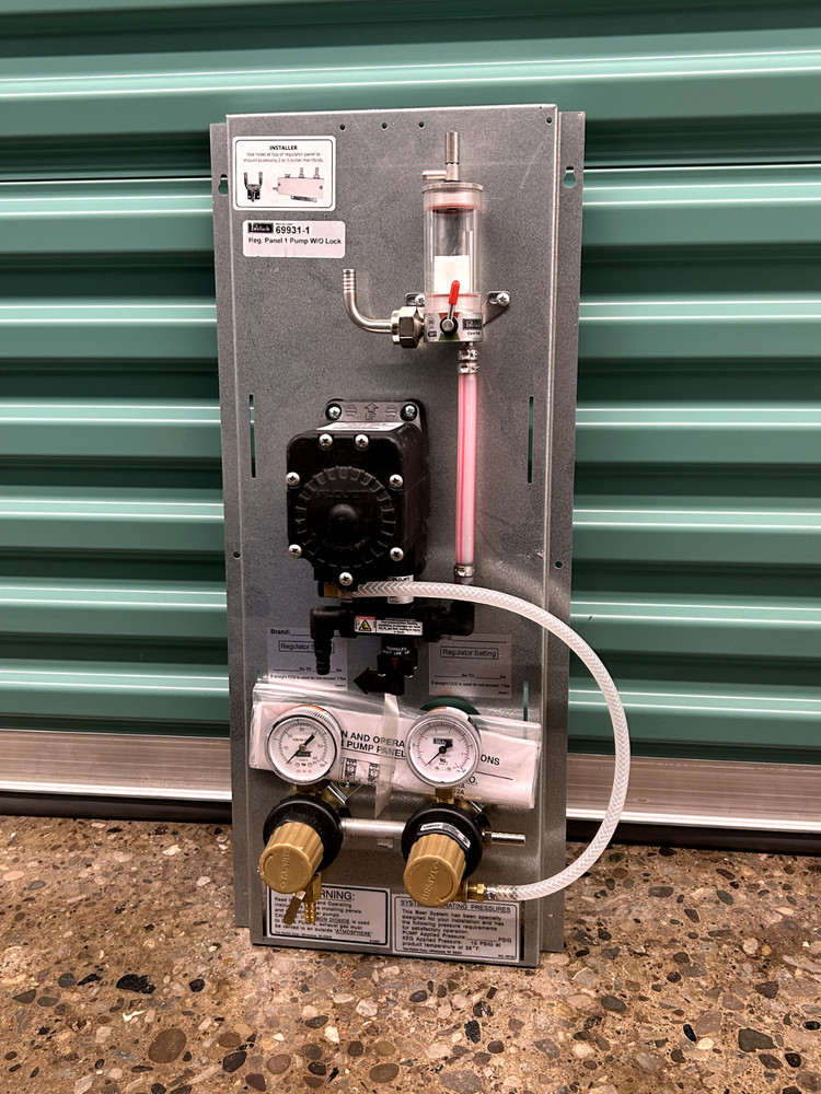 Perlick fob, beer pump and regulator panel