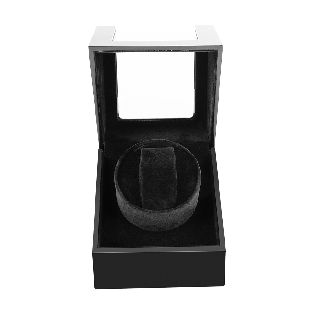 Automatic Rotation Single Watch Winder Storage Display Case Box Gift Quiet Black