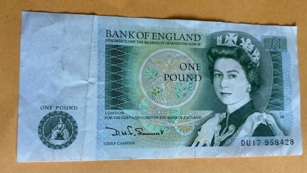 One Pound Bank Of England Note