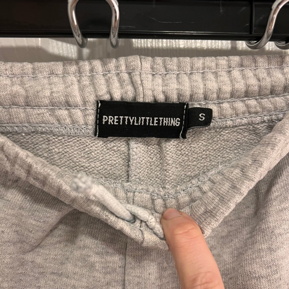 PRETTYLITTLETHTHING Light Grey Joggers