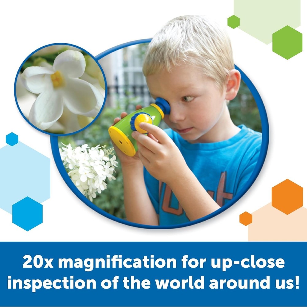 Colorful Kids Microscope Set - Primary Science Viewscope for Ages 3+ Learning