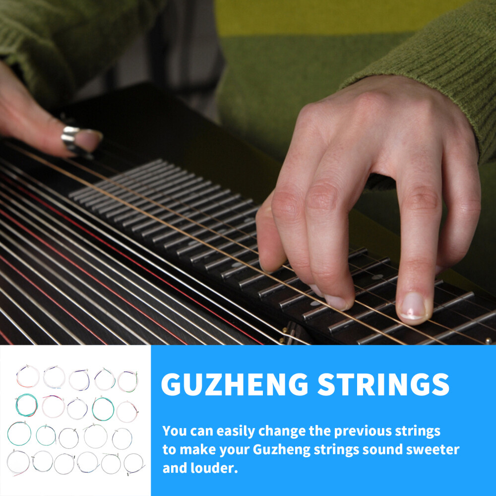 21PCS Delicate Strings Full General Guzheng Strings 1- 21 Strings for Show