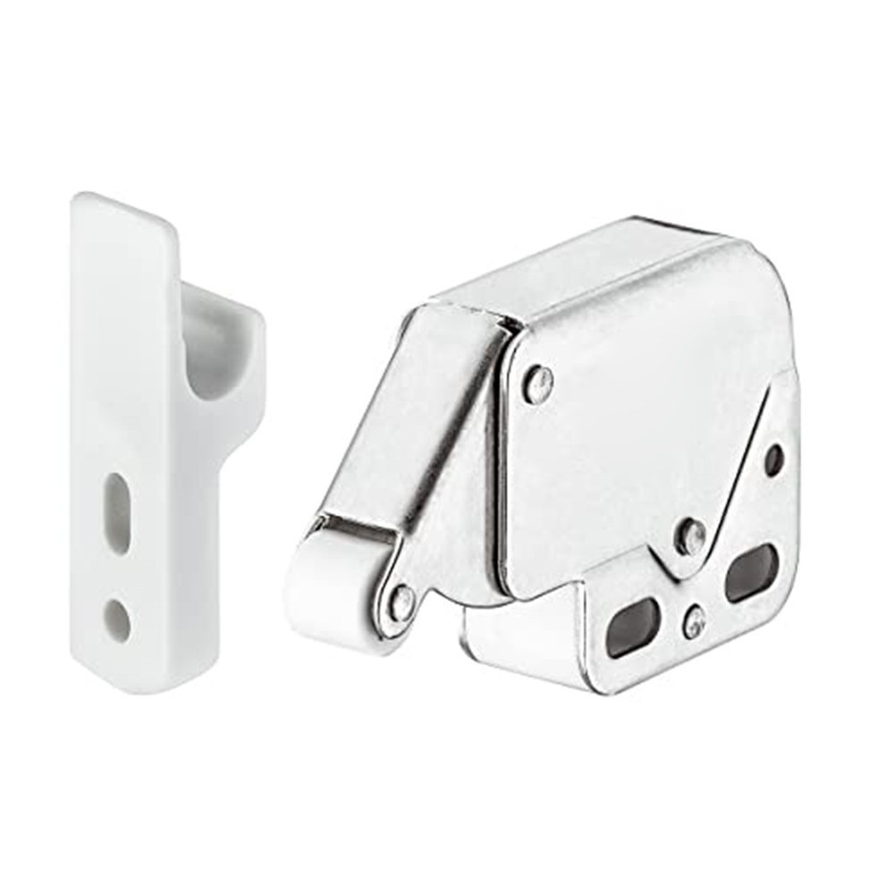 4 Pack Spring Loaded Push Catch Latch for Cabinet Doors For Easy Operation