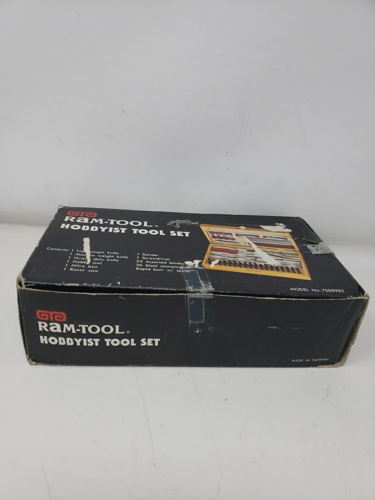 Vintage Ram-Tool Hobbyist Tool Set- Orgnl Packaging&Wood Box