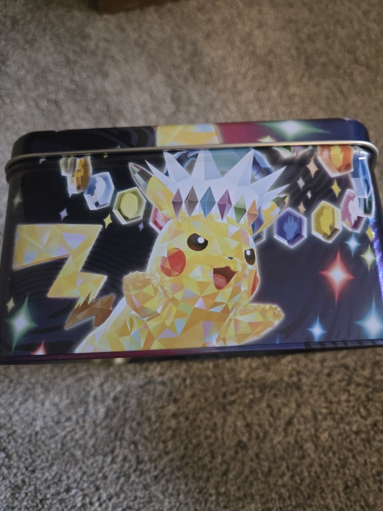 2 Poke'mon lunchbox tin empty slightly damaged
