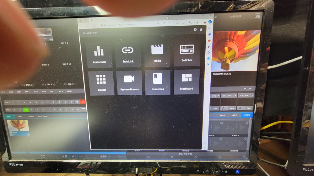 NewTek TriCaster 8000 Enhanced with Windows 11 Live Panel Virtual set editor