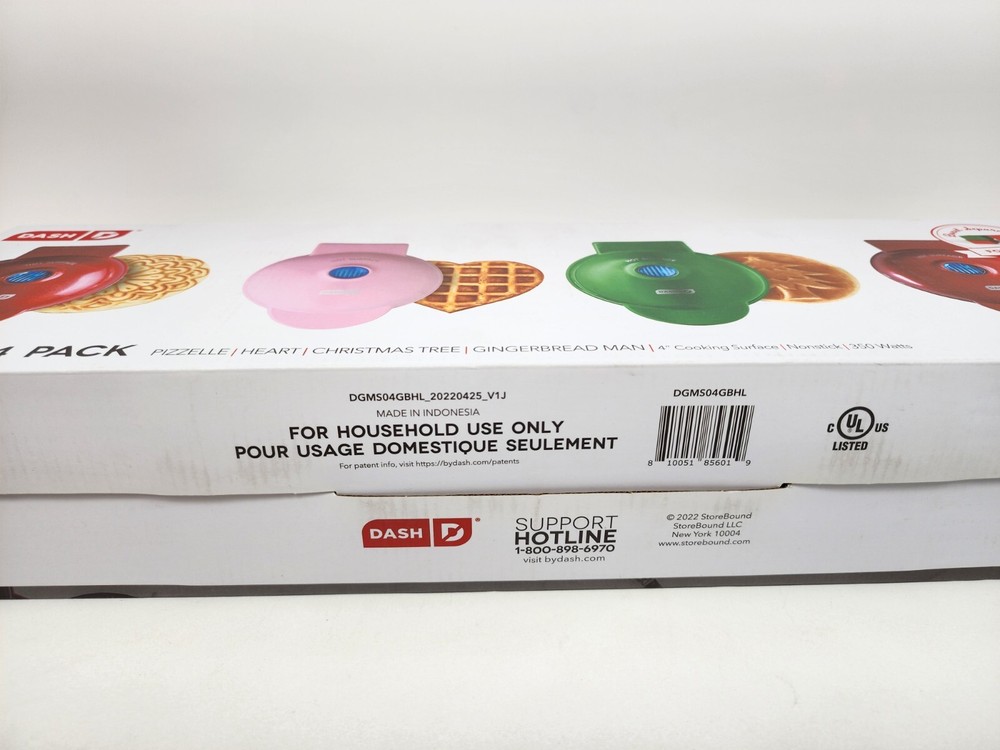 Dash Holiday Mini Maker (Pack of 4)