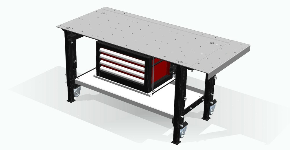 Workshop / Welding Bench 1900x850 3D Model in 3D PDF Format