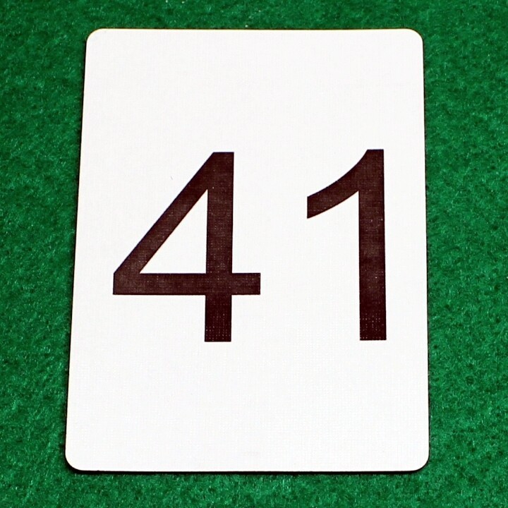 Number 41, Bicycle Printed Gaff Card, Blue