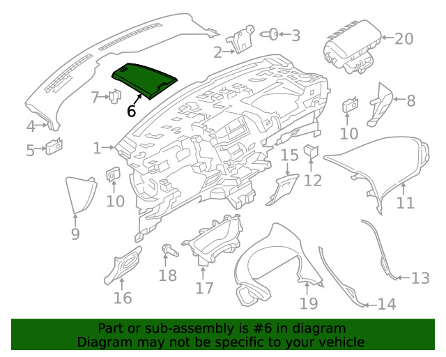 Genuine Ford Grille Speaker FA1Z-18979-CA