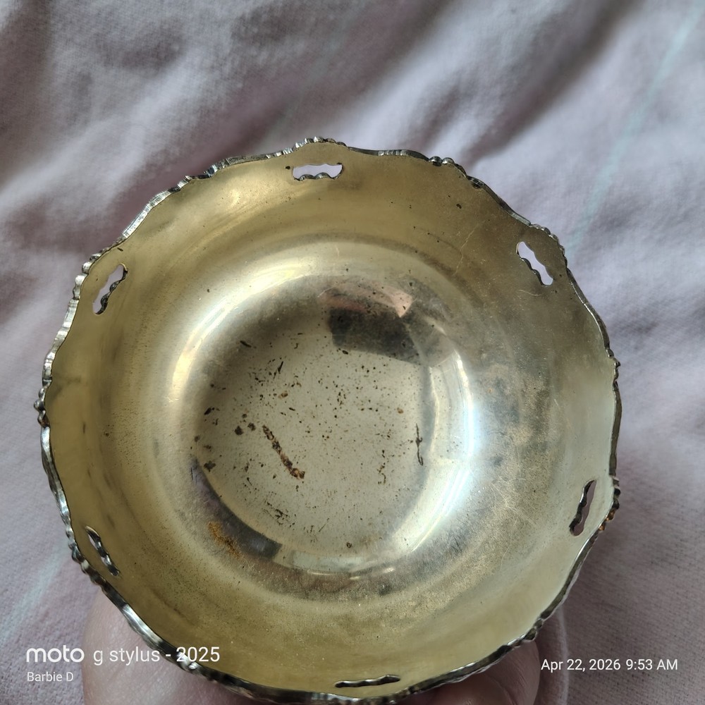 Raimond Silverplate Victorian Flora Pattern Bowl. B