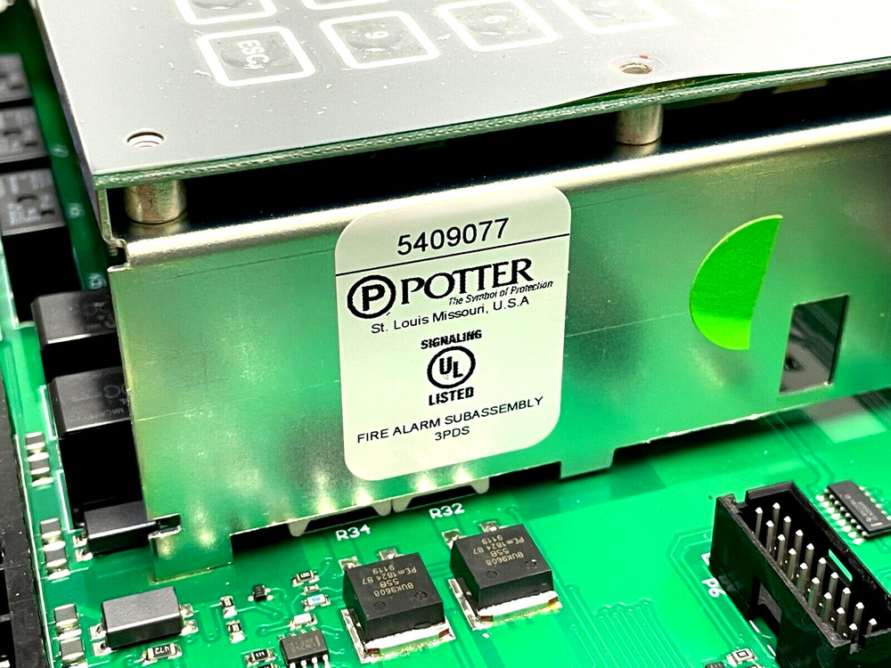 Potter Fire Alarm Control Panel Subassembly