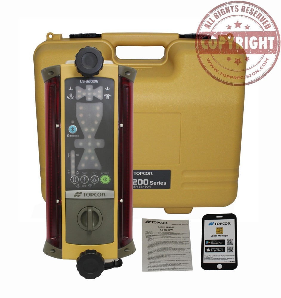 TOPCON LS-B200W MACHINE CONTROL LASER LEVEL RECEIVER,BACKHOE,SKID STEER,DOZER