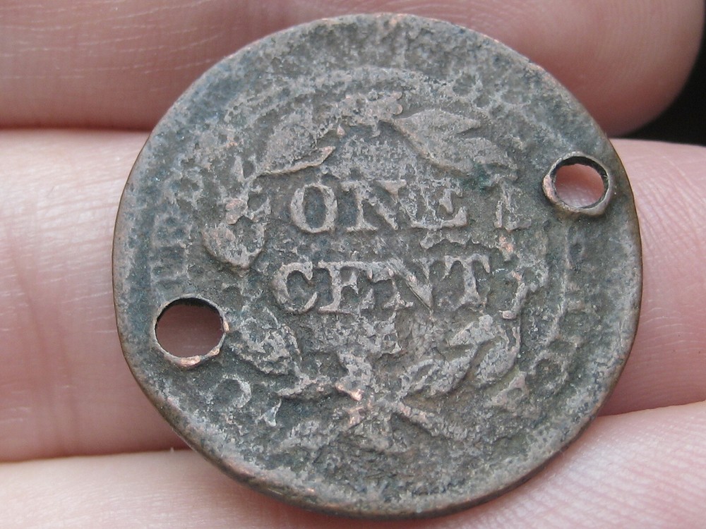 1843- 1857 Braided Hair Large Cent Penny- Thin Planchet Error, 5.4 Grams