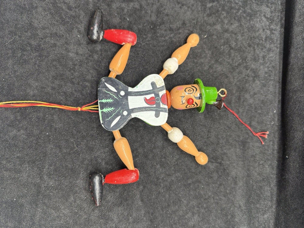 Wooden Pull String Jumping Jack Toy, Hampelmann, Taiwan