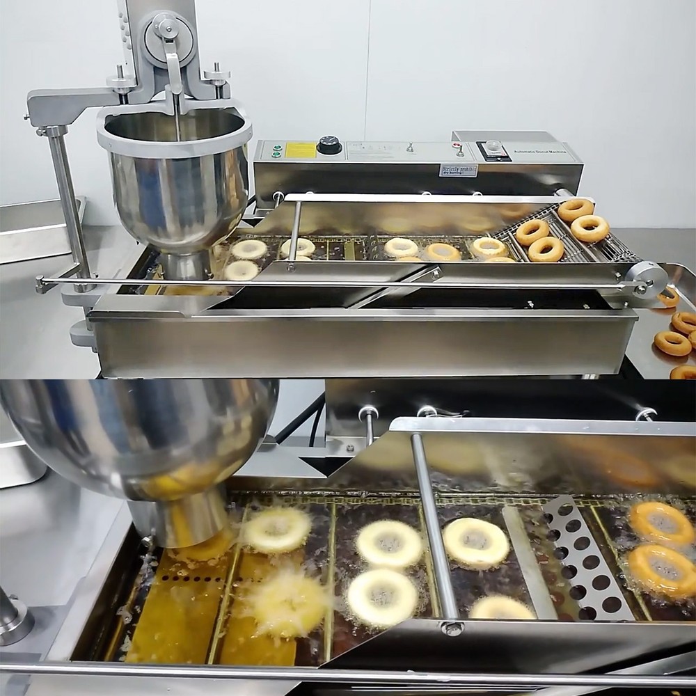 Kolice Commercial Automatic Double Rows Doughnut Maker, Donut Machine