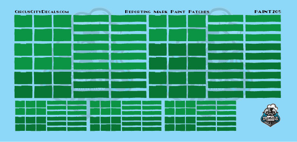 Reporting Mark Paint Patch Set Green HO Scale