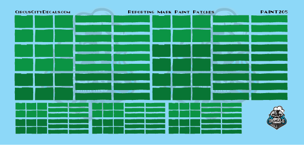 Reporting Mark Paint Patch Set Green HO Scale