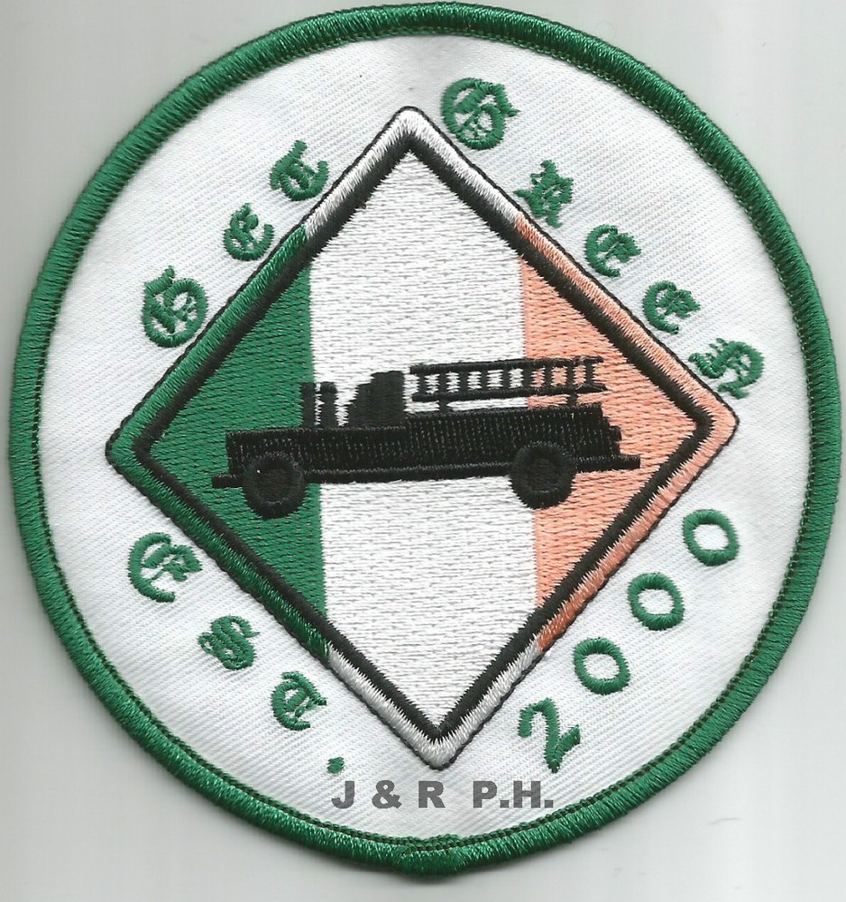 Got Green - est. 2000  (4" round size)   fire patch
