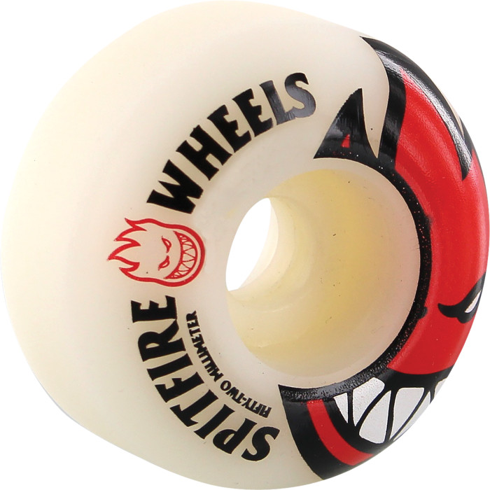 52mm Spitfire Wheels Bighead Logo Wheels - White/Red