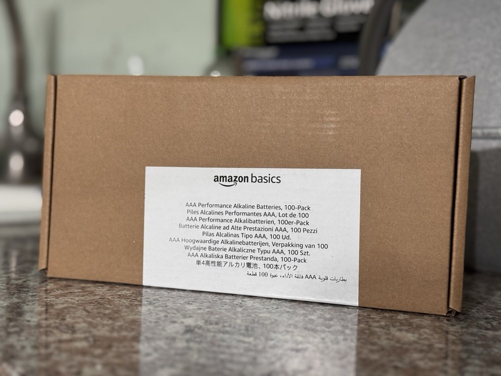 Amazon Basics Triple AAA batteries 100 Pack