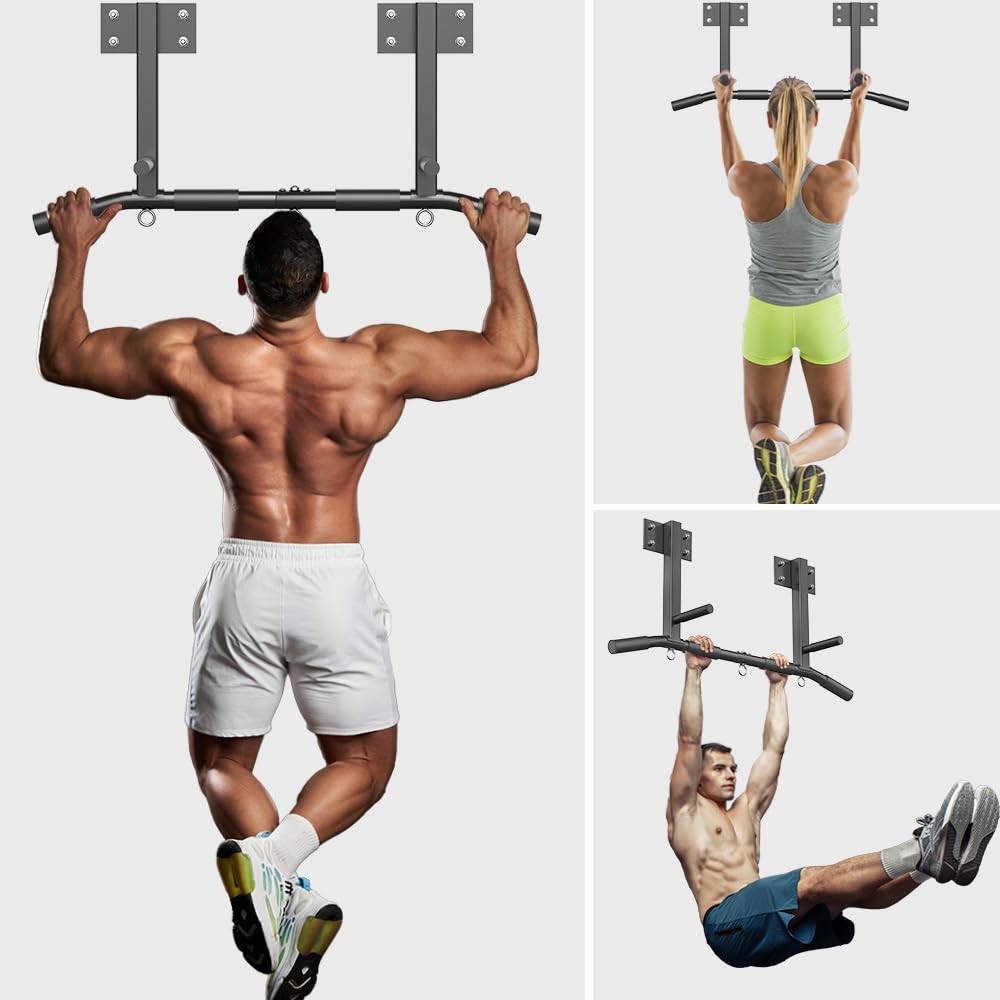 Wall Mount Pull Up Bar, Joist Mount Pull Up Bar, Beam and Rafter Mounted Chin.