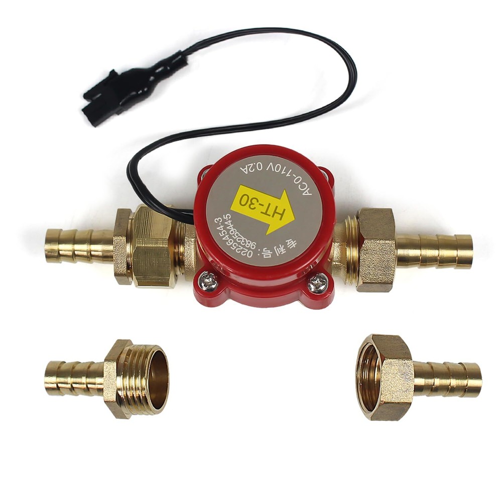 Water Flow Sensor Switch HT-30 AC 0-110V 0.2A G3/4 "-3/4" ThreadWater Flow Se...