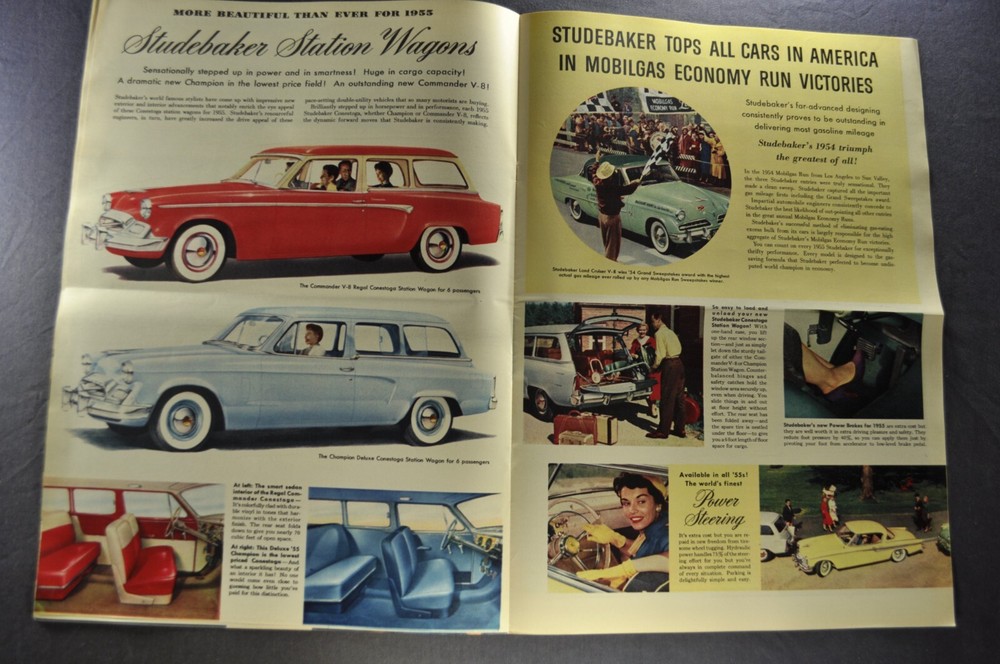 1955 Studebaker Early Brochure President Commander Champion Excellent Original