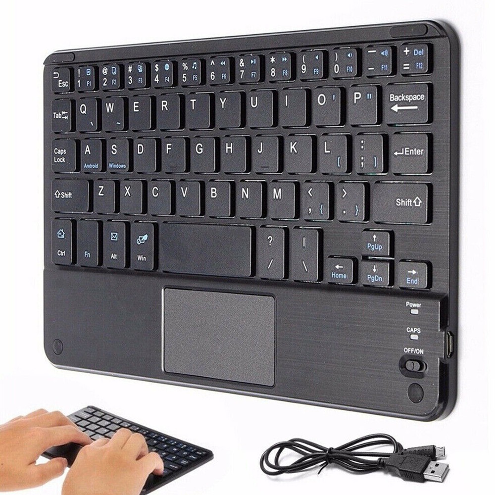New Wireless Bluetooth Keyboard W/Mouse Touchpad For Android/IOS Tablet