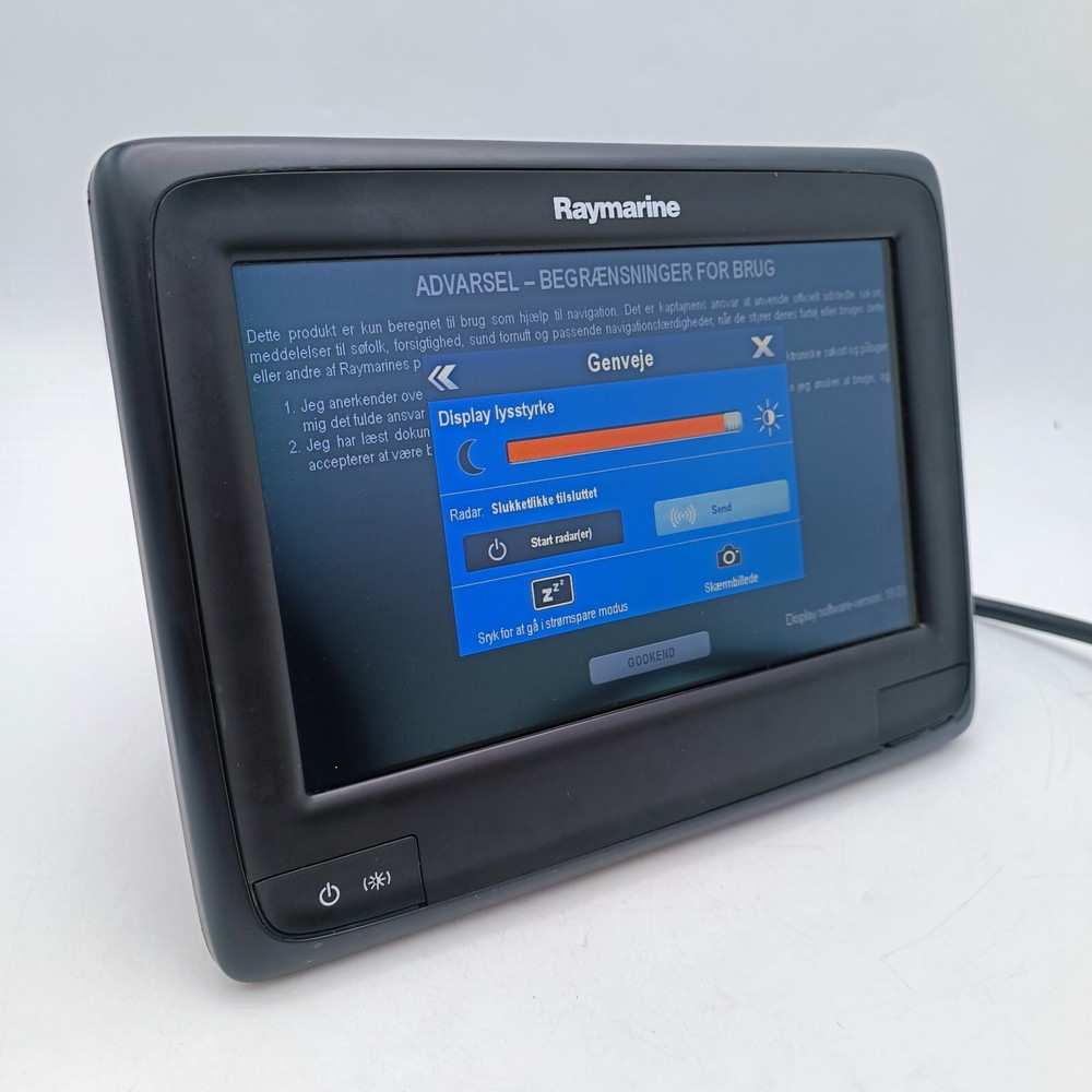 Raymarine a97 9" Touchscreen MFD Chartplotter Radar w/ WiFi + Bluetooth E70233